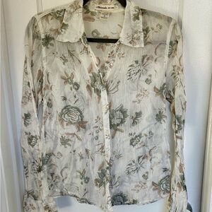Abercrombie Blouse Button Down Sz M